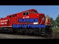 Train Simulator : Searchlight Simulations AC4400CW Start-Up Procedure