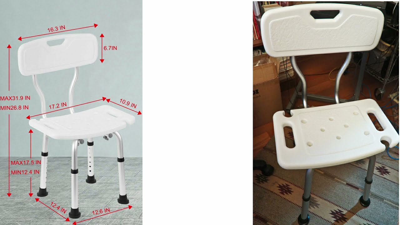 Kuloki ToolFree Shower Chair for The Disabled and Elderly Bathtub Seat
