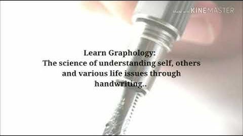 Graphology helps you to identify psychological, emotional and physical issues.