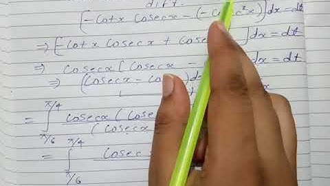 Integral of Cosec(x) with limits π/6 to π/4 || Class 12 || Exercise 7 || RBSE || CBSE || Examples