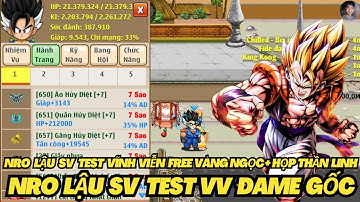 Ngọc Rồng Lậu - Trải Nghiệm Sv Test Vĩnh Viễn Đame Gốc Mới Nhất Free Vàng Ngọc + Họp Quà TL