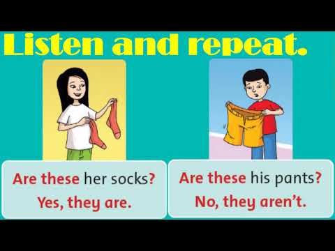Tuần 11 - Tiếng Anh - Unit 3. Are these his pants?_Grammar