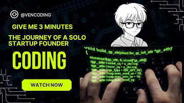Give Me 3 Minutes—The Journey of a Solo Startup Founder 🚀 (Coding Vlog)