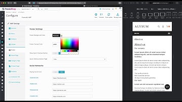 Prestashop AMP module Footer settings