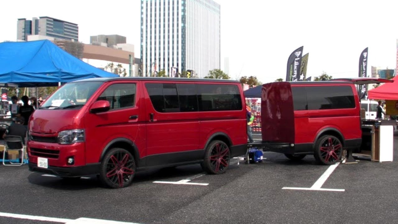 HIACE CUSTOM CAR Camping Trailer House Jpan Osaka CRS - YouTube