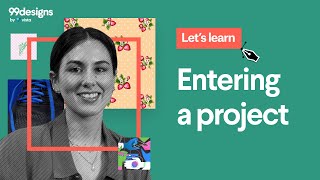 Entering a project on 99designs