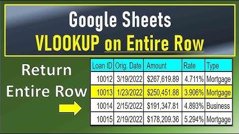 Google Sheets VLookup on Entire Row