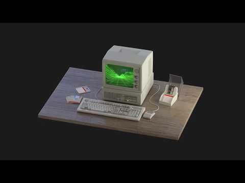 Retro computer animation.