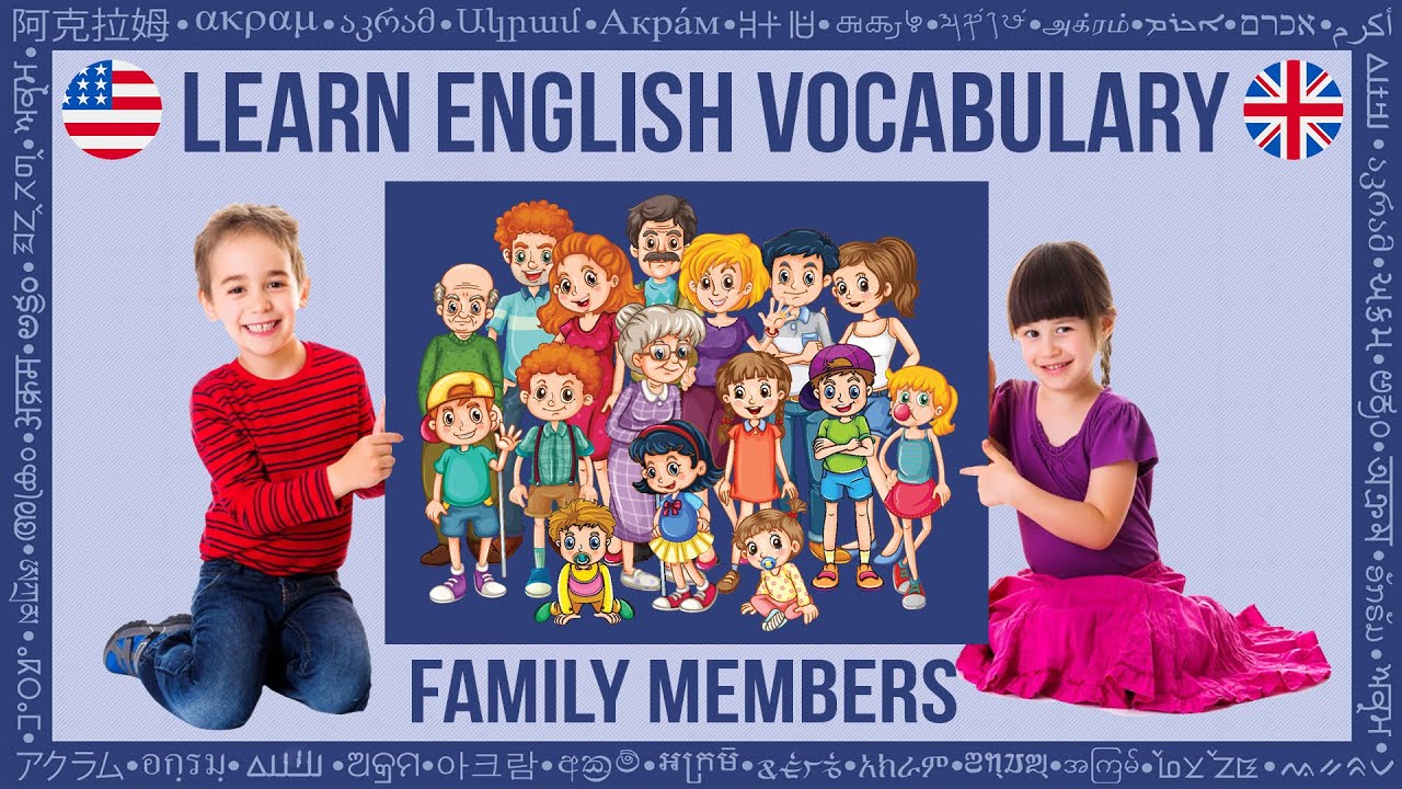 Learn English Vocabulary for Kids | Family Members | Polyglot Akram