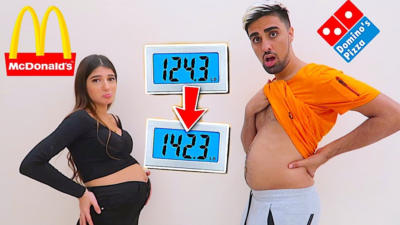 Who Can Gain The Most Weight In Hours Challenge Youtube