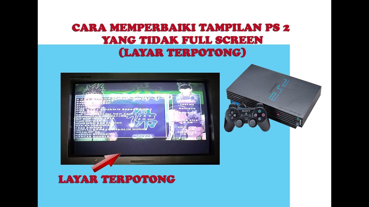 Cara Memperbaiki Tampilan PS 2 Yang Tidak Full Screen - YouTube
