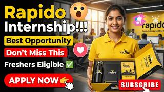 🔴Rapido jobs🔥||freshers eligible💃||2025✅||#internship #job #rapidoindia #itjobs #studentsinternship