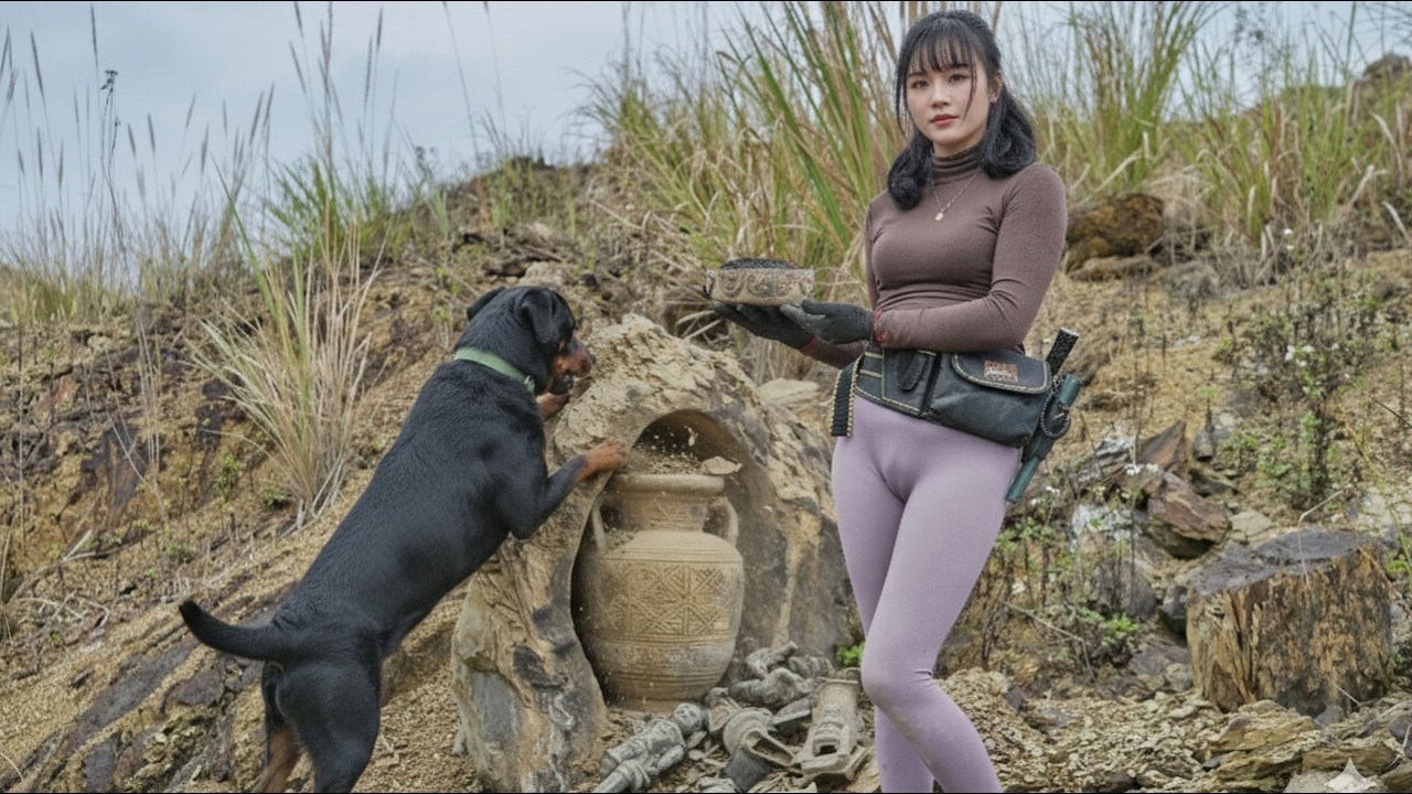 Millions were stunned when they saw me and my clever dog discover this treasure.