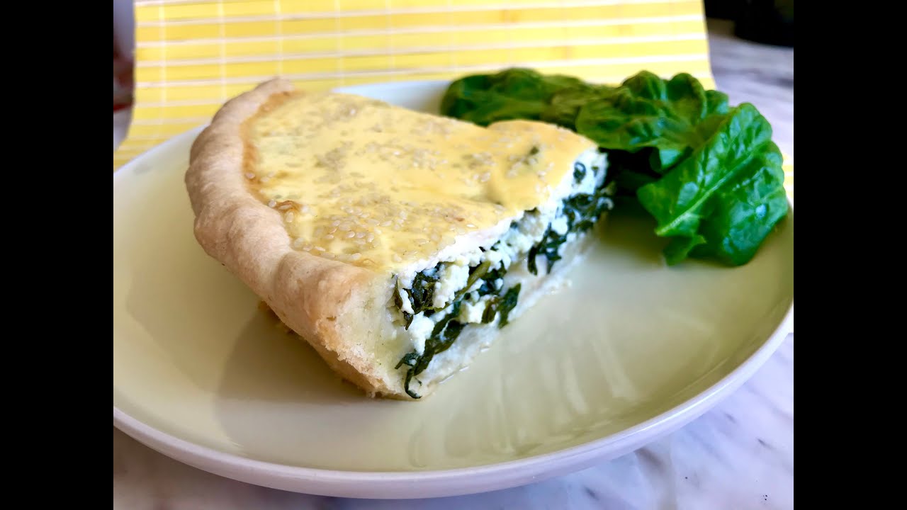 Spinach and feta tart YouTube