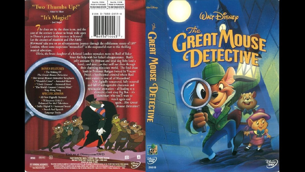Opening To The Great Mouse Detective 2002 Dvd Youtube 