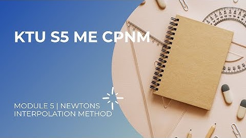 S5 ME | CPNM | MODULE 5 | NEWTON