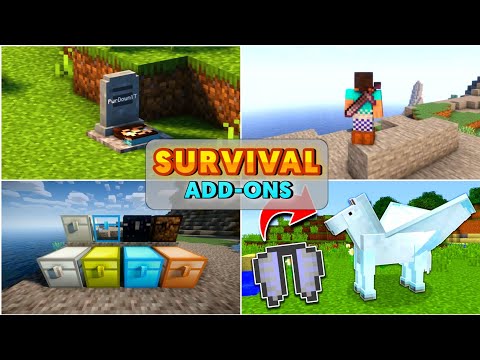 7 Best Survival mod for MCPE 1.19.  ||. top 5 useful add-ons for Minecraft