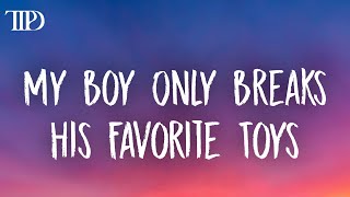 Taylor Swift - My Boy Only Breaks His Favorite Toys (Lyrics) Resimi