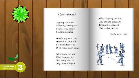 Sách xưa - Tiếng Việt 3: Cùng vui chơi