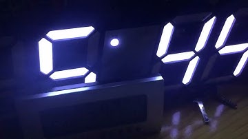 Illuminating Time: New White Digital Clock Timelapse