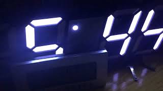 Illuminating Time: New White Digital Clock Timelapse
