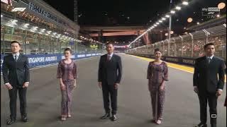 Singapore National Anthem in Formula 1 Singapore Airlines Singapore Grand Prix 2023