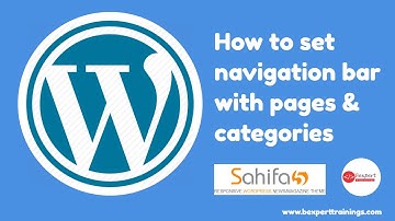 Wordpress Course | Set navigation bar with categories & pages | Lecture 5