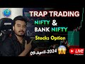 Live market analysis  09 april 2024  bengali hindi  trading optionstrading stockmarket