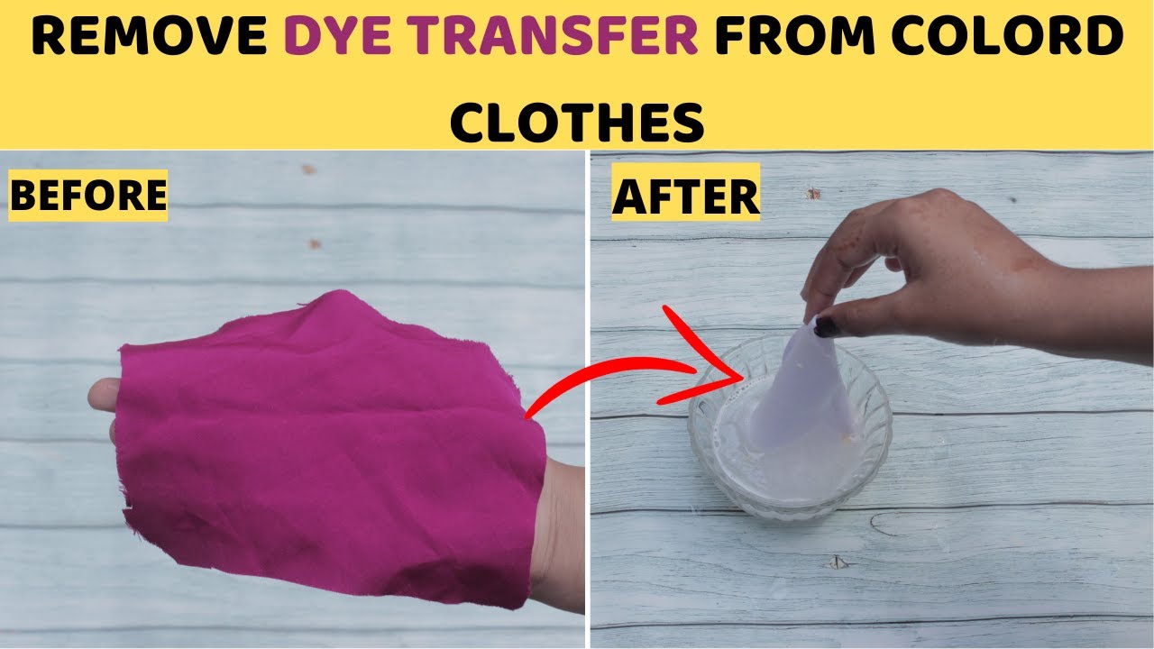 How to Remove Dye Transfer Stains From Colored & White Clothes with bleach  