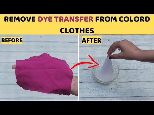 How to Remove Dye Transfer Stains From Colored & White Clothes