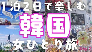 【韓国ひとり旅】ソウル🇰🇷1泊2日 ✈ Day② / 東大門 / 東大門総合市場 / 梨花洞壁画村 / 都心空港ターミナル  / ロッテマート / 駱山公園 / 焼き魚横丁