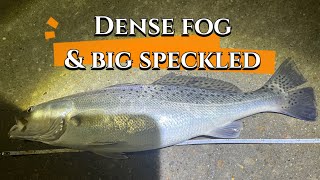 Dense Fog and Big Speckled Trout#lurefishing #speckledtrout #texas #galveston