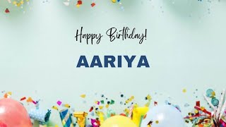 Aariya Birthday Song Happy Birthday Aariya