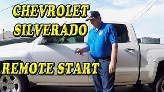 CHEVROLET SILVERADO REMOTE START WITH KEY FOB