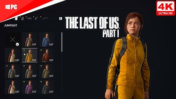 Ellie Full Skins Showcase From The Last Of Us Part I (PC) (4K60FPS)