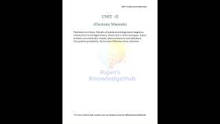 ⚛️ Semiconductor Physics Notes PDF | BPHYS1-101 | Rajan’s KnowledgeHub