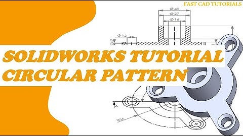 Solidworks Tutorials | CAD Exercise for Beginners | How to make Chamfer, circular pattern