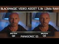 Test braw panasonic s5 blackmagic assist 5 12g