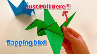 how to make a paper flapping bird easily