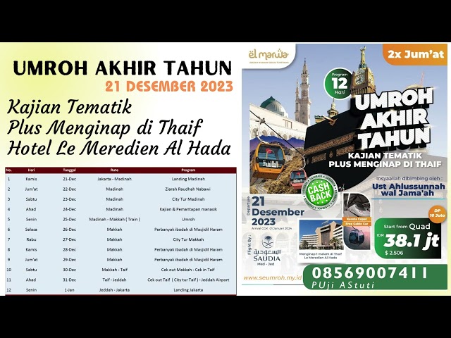 Umroh Akhir Tahun 2023 - seumroh.my.id
