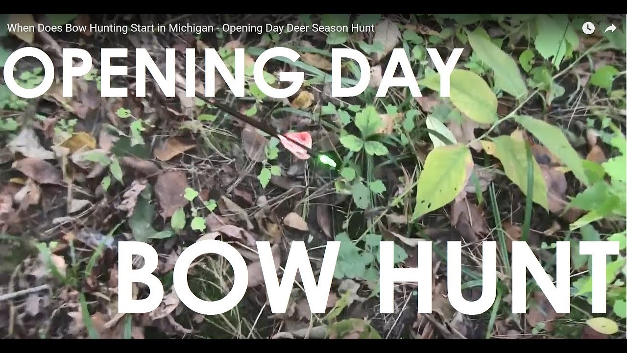 When Does Bow Hunting Start In Michigan Opening Day Deer Season Hunt when-does-bow-hunting-start-in-michigan-opening-day-deer-season-hunt
