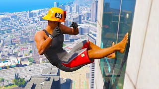 GTA 5 Jumping off Highest Buildings  #15  Funny Moments & Fails