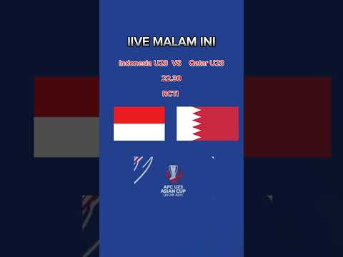 Jadwal Timnas U-23 Indonesia vs Qatar #afcu23asiancupqatar2024