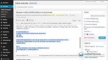 Mostrar código formateado en WordPress con Crayon Syntax Highlighter