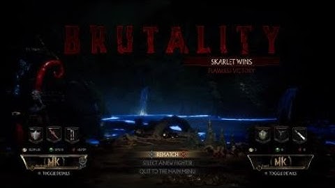 Mortal kombat 11 skarlet brutality tutorial:  melted