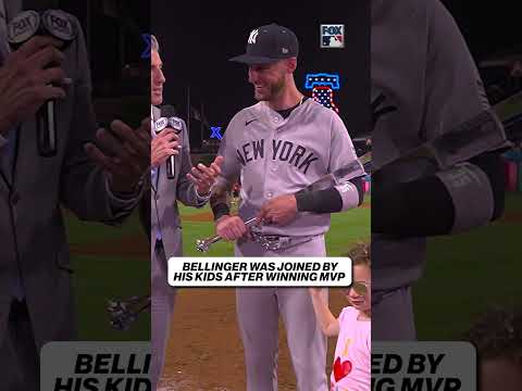 Cody Bellinger is joined by his daughters as he is named ASG MVP! π