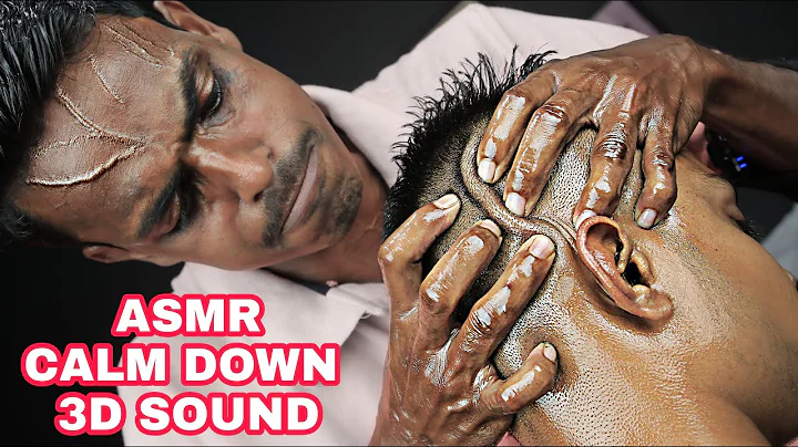 Calm Down And Watch ASMR Deep Tissue Head Massage With Lots Of Oil | Neck Cracking Heavy Oil Massage