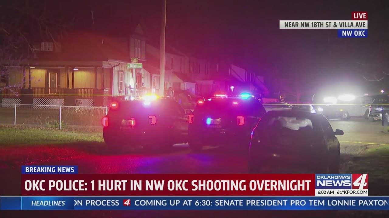 One injured in NW Oklahoma City shooting, police say - YouTube