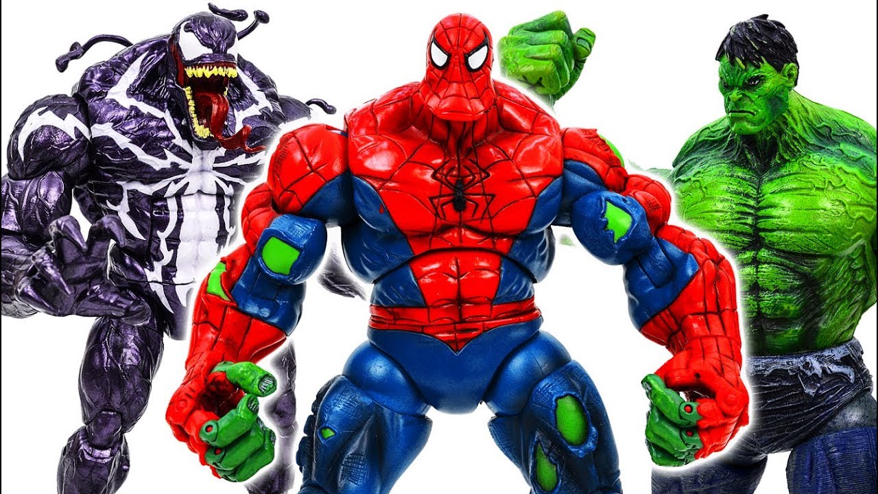 Игры паука халка. Марвел Халк человек паук. Халк Веном человек паук. Игрушка Spider Hulk. Халк и человек паук.