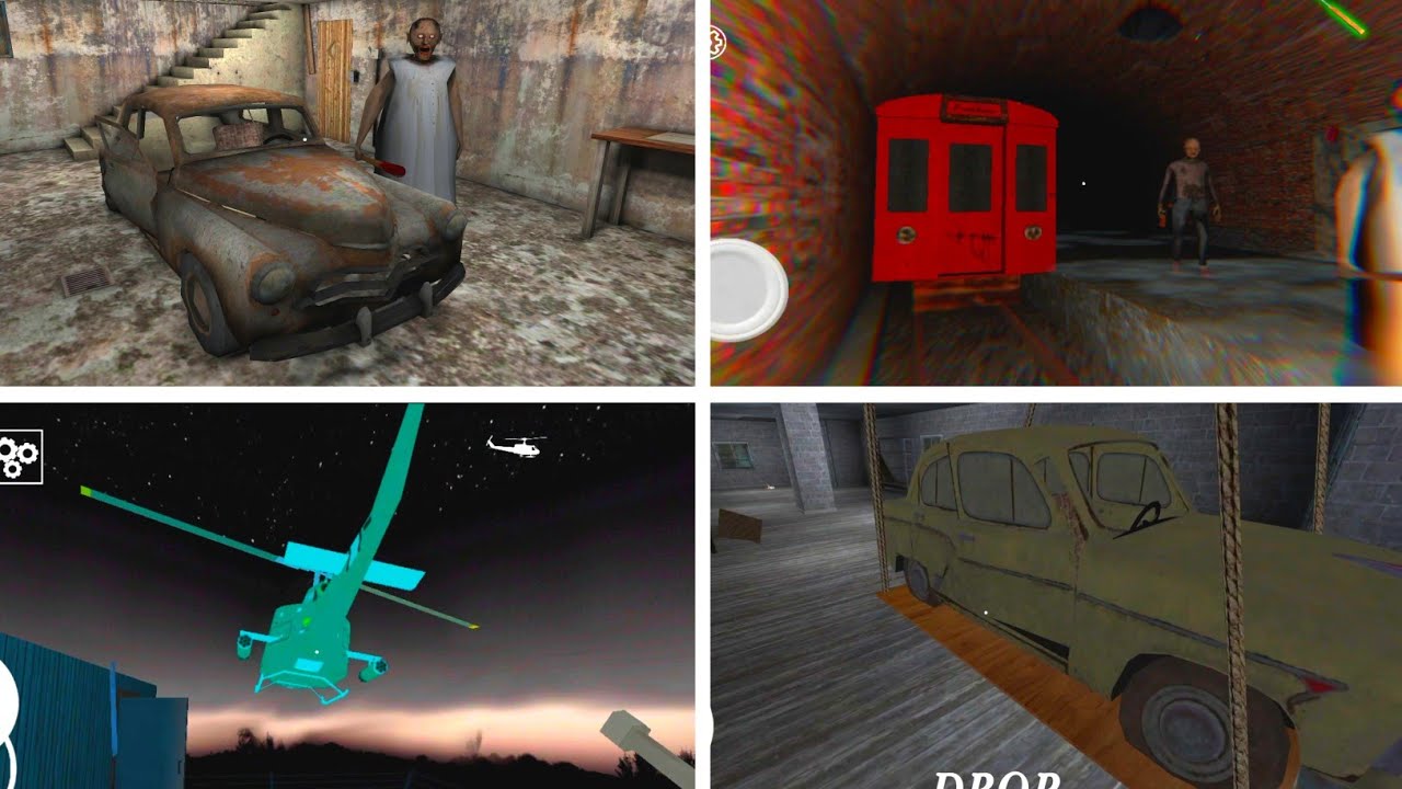 Granny : 1 2 3 4 , All Vehicles Escape... 😨🔥 | JXG | Granny Horror Game